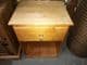 186047 / SOLID WOOD UNIT WITH A DRAWER - H72 X W53 X D56CM (HAS SOME COSMETIC ISSUES)